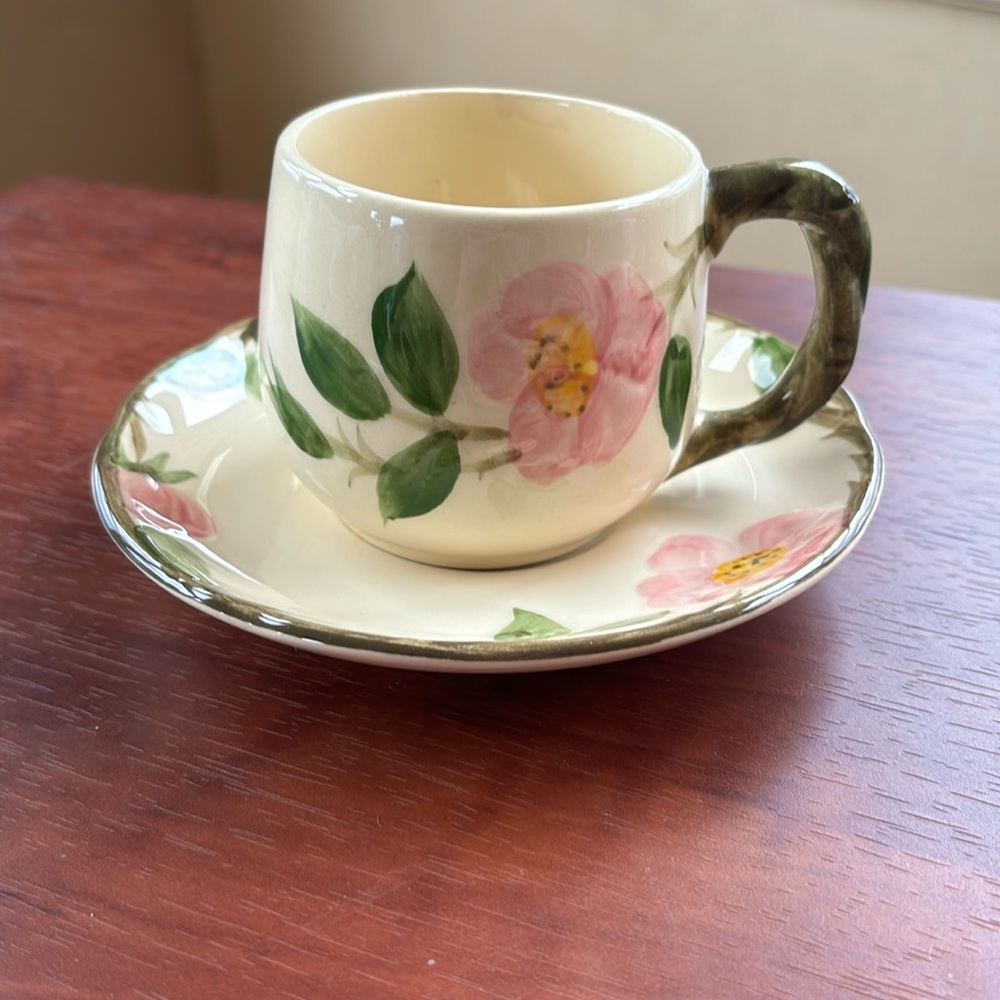 Vintage Franciscan Desert Rose Teacup & Plate